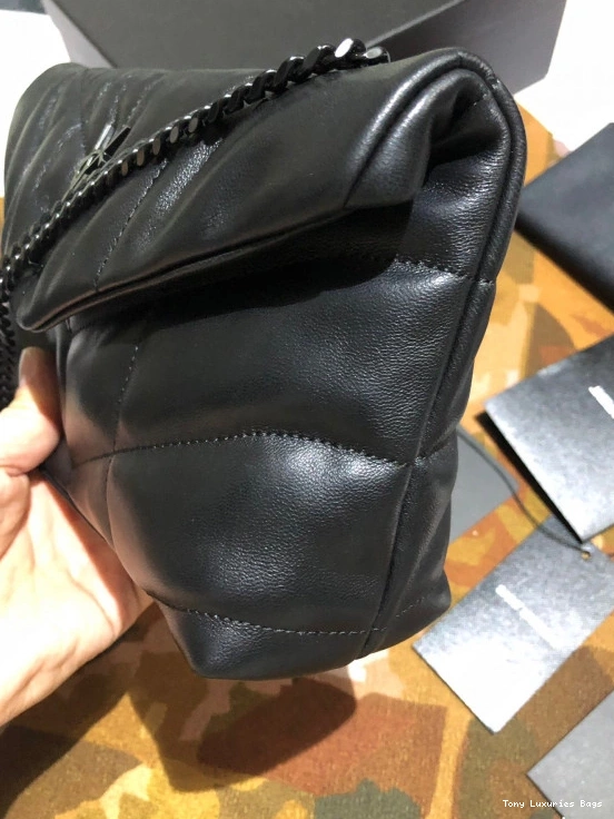 Tony Luxuries CHAIN MINI SMALL PUFFER BAG YSL 0825